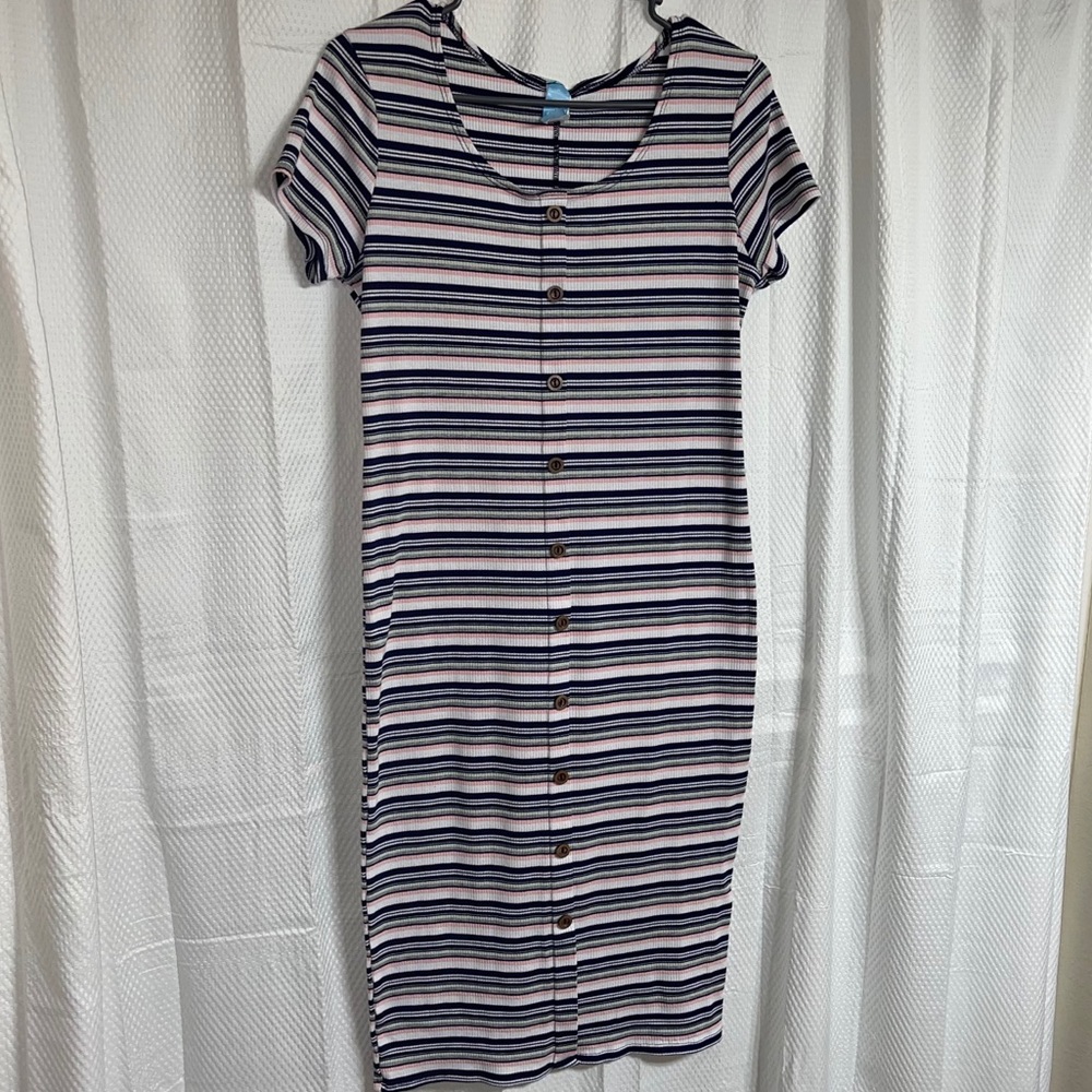 Striped cotton maxi sundress -M. Fasis